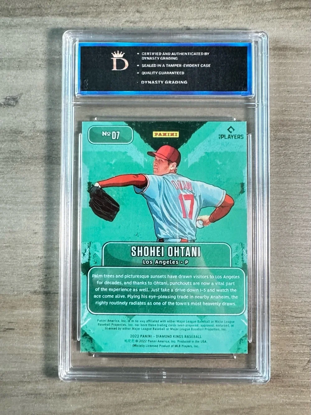 Shohei Ohtani 2022 Downtown #D7 Gem Mint 10 Novelty Baseball Card.